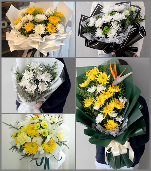 山东青岛平度市田庄镇祝家铺村白事花束代送